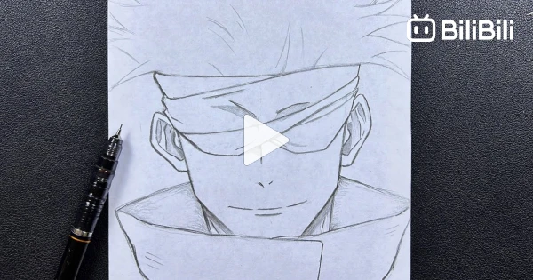 How to Draw Gojo Satoru Easy Tutorial - Anime Drawing