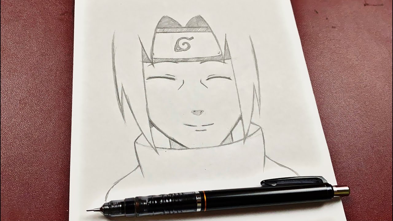 How To Draw Itachi Uchiha For Beginners! Easy Tutorial! 