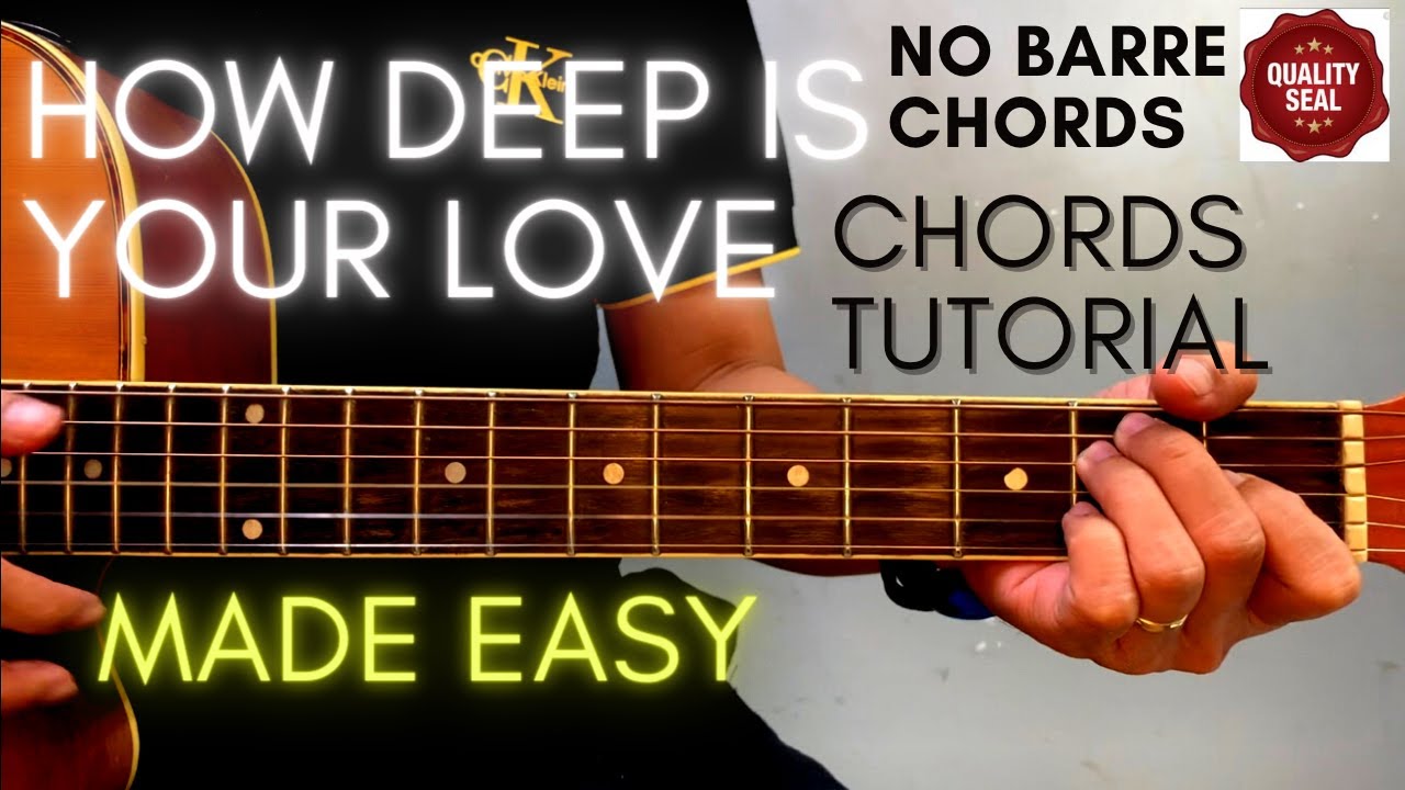 How Deep Is Your Love - Guitar Tutorial Bee Gees Guitar Lesson, Chords +  Fingerpicking