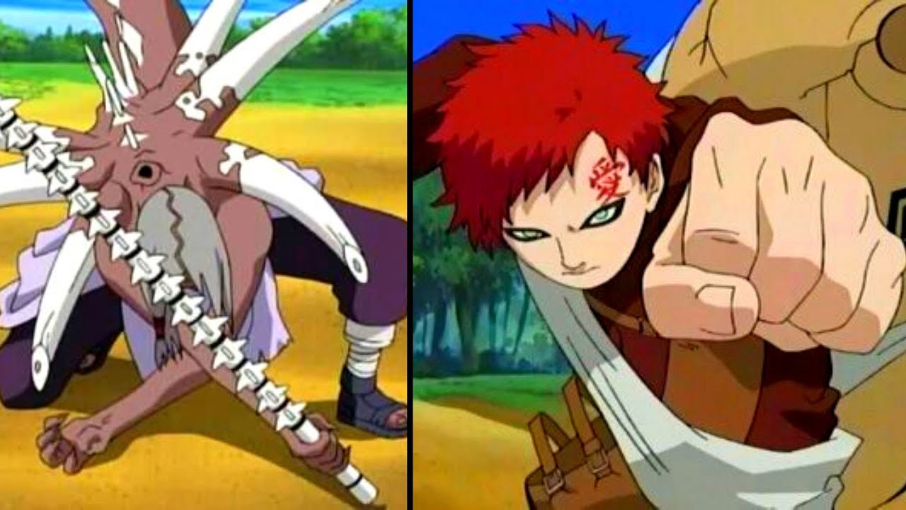 Sasuke VS Gaara - Segunda Luta! DUBLADO