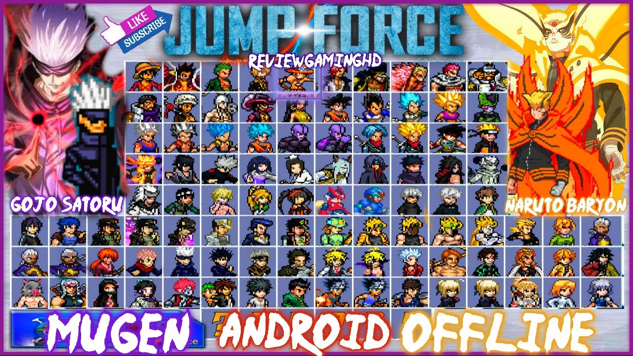 JUMP FORCE MUGEN ANDROID 2022  FULL 200 KARAKTER ANIME SUPER BATTLE STARS [ DOWNLOAD] - BiliBili