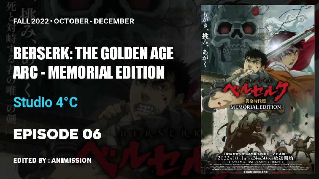 Berserk: The Golden Age Arc - Memorial Edition ganha novo vídeo