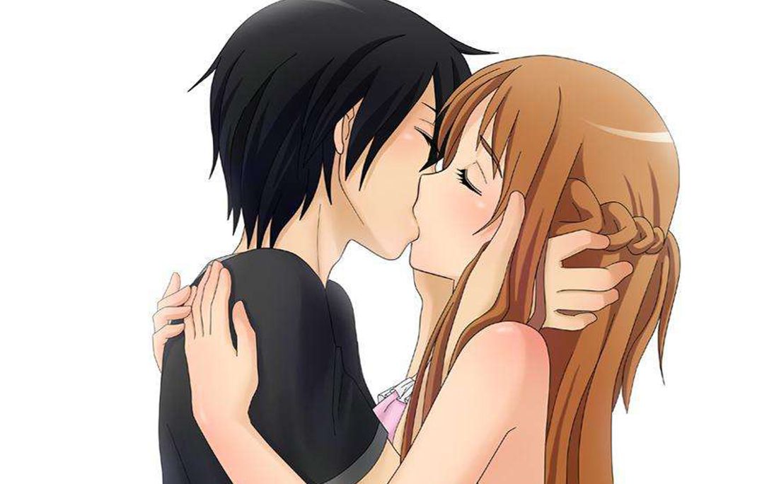 Kiss  bite    Cute drawings Anime couple kiss Sketches