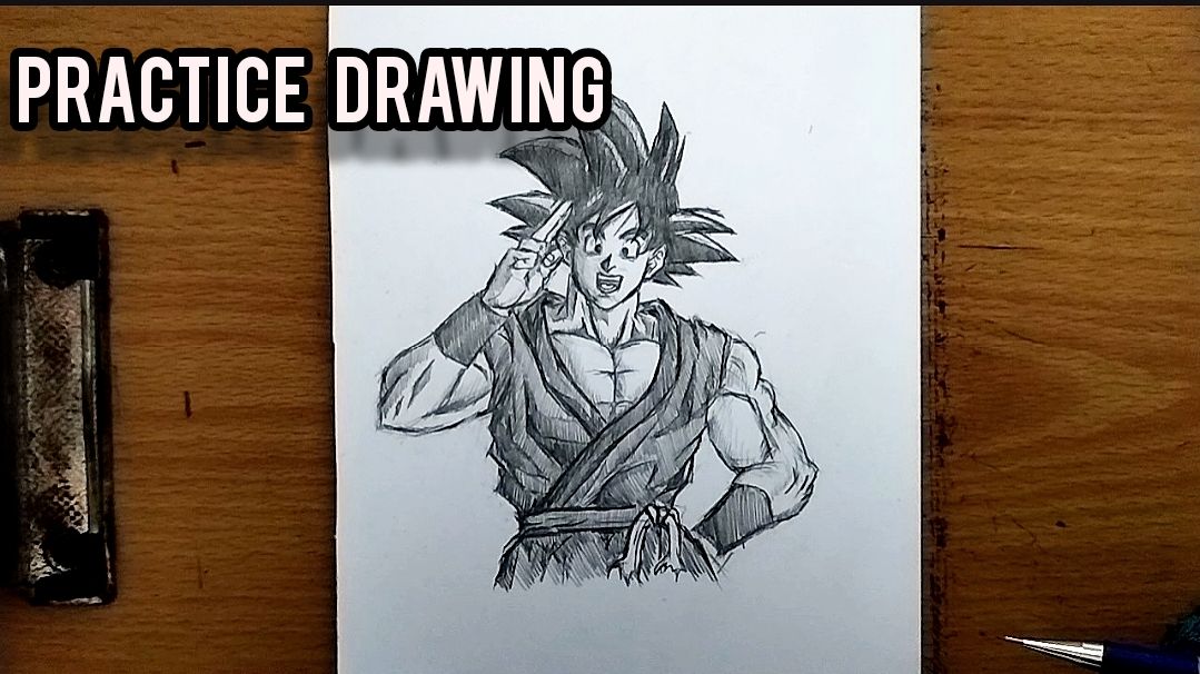 How to Draw Goku Ultra Instinct - [Dragon Ball Super] - BiliBili