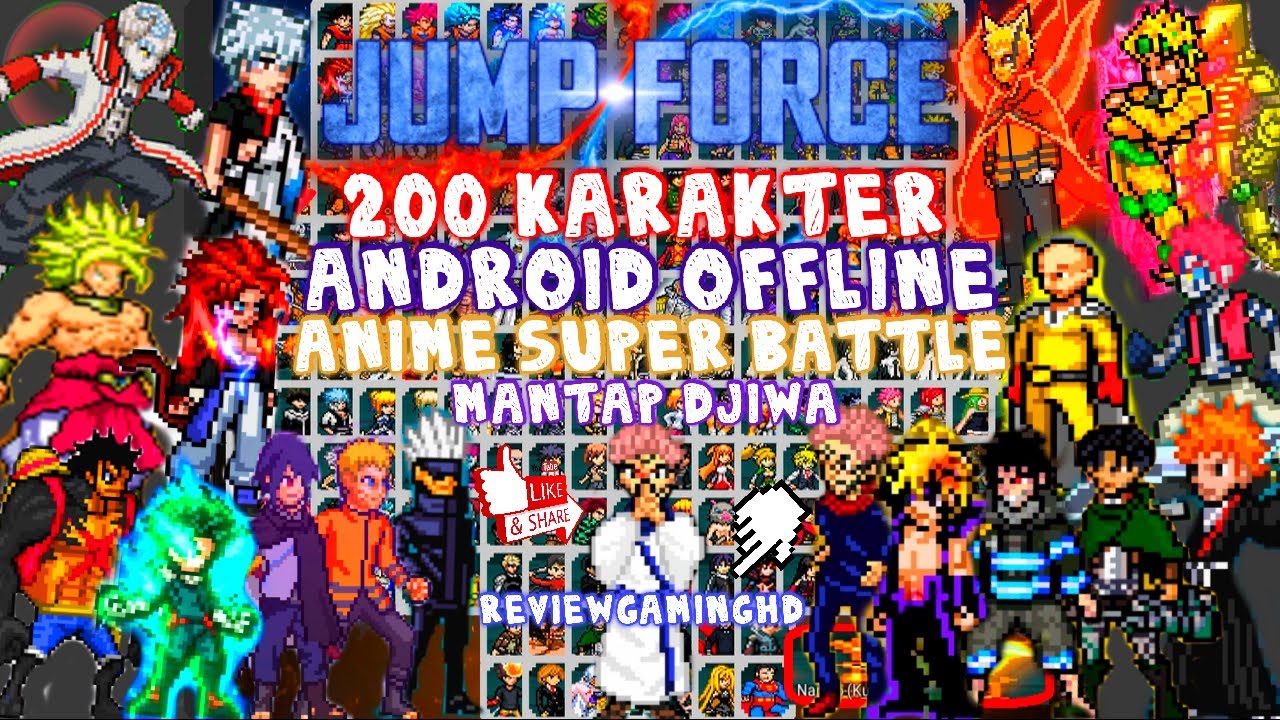 NEW Jump Force Mugen Apk Anime Crossover Dublado For Android with 80+  Characters! - BiliBili