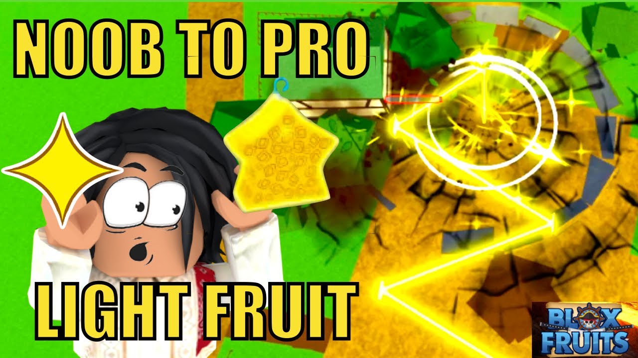 Noob To Pro Using LIGHT Fruit SPEAR - BLoxfruits - BiliBili