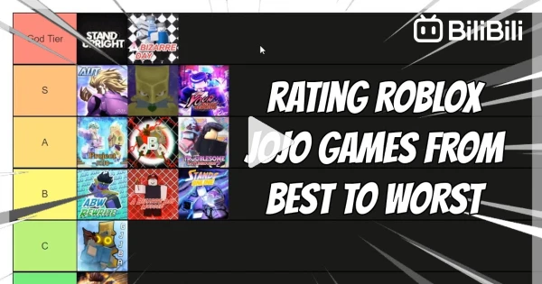 JoJo Game Tierlist