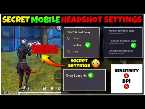 AUTO HEADSHOT SETTINGS 🔥  FREE FIRE MAX HEADSHOT SETTING