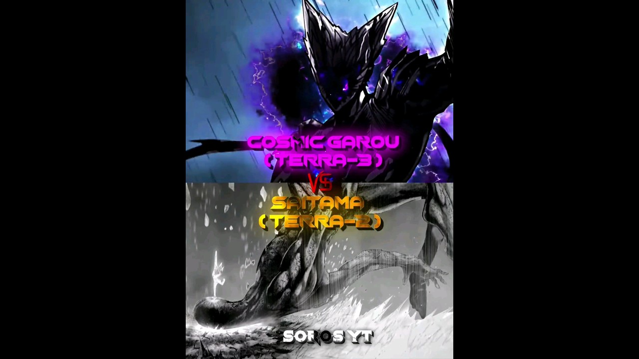 COSMIC GAROU TERRA 3 VS SAITAMA TERRA 2