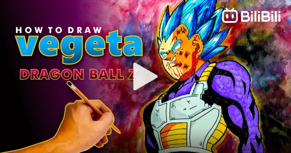 Anime Drawing  how to draw vegeta Dragonball Z 