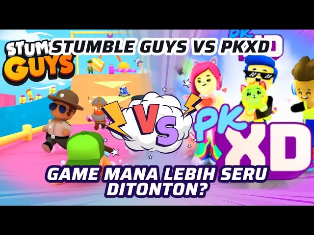 STUMBLE GUYS vs BLOCKMAN GO, MINECRAFT, ROBLOX, PK XD !! 