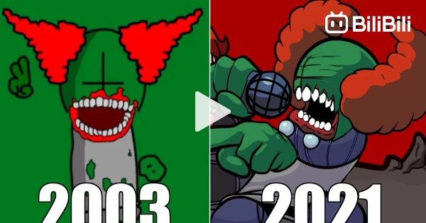Evolution of Tricky the Clown (Madness Combat) in Games (2003-2022) 