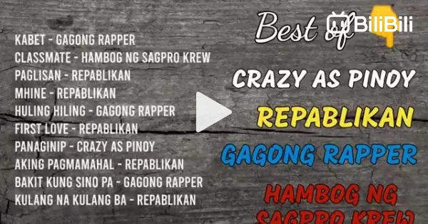 Republican Rapper Philippines Best of Crazy as Pinoys, Repablikan, Gagong Rapper and Hambog ng Sagpro ...