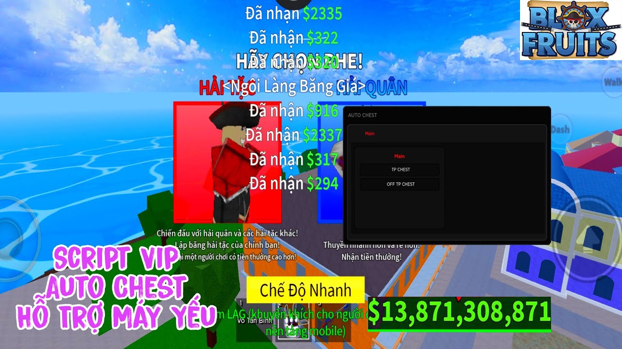 ROBLOX] blox fruit v18 script hack beli,auto farm chest,ko lag,không bị  kick trên điện thoại và PC - BiliBili