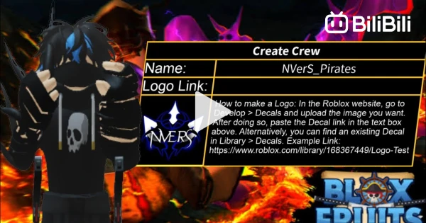 How to Create a Crew Logo in Blox Fruits (Get Decal Link) 2023 