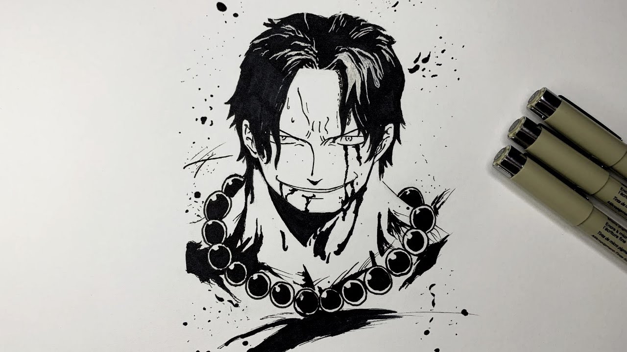 How to Draw Portgas D Ace One Piece