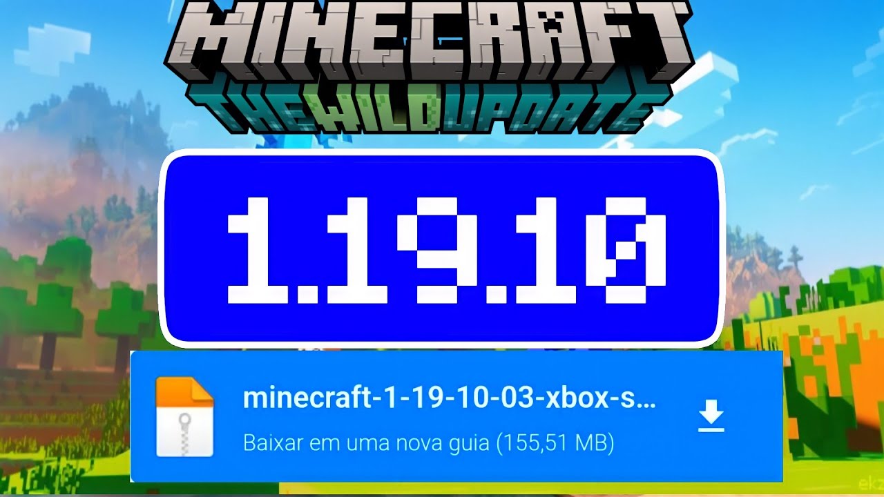 SAIU! ATUALIZAÇÃO 1.19 THE WILD UPDATE DO MINECRAFT PE!! 