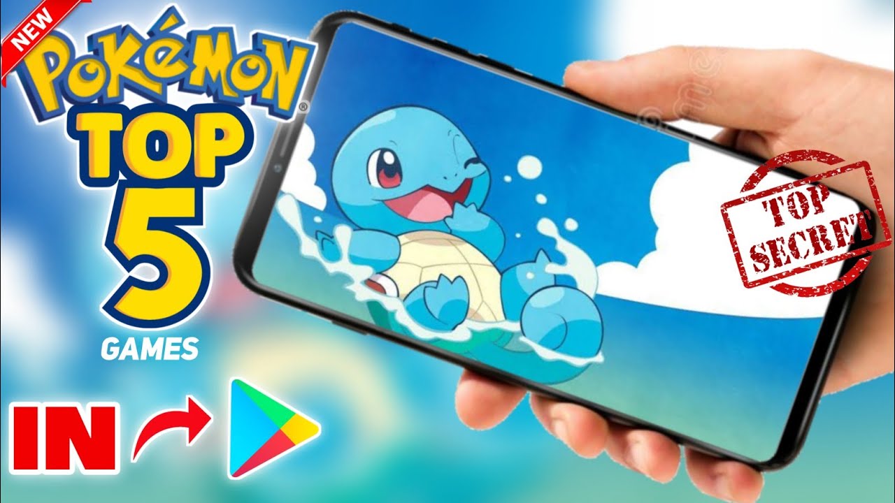 Top 5 Hidden POKEMON GAMES in play store for ANDROID/IOS Low end