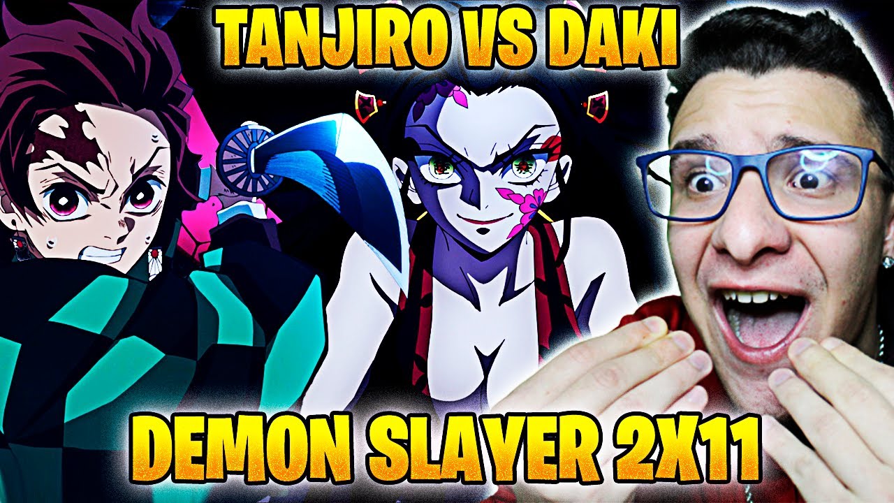 TANJIRO VS DAKI - React Demon Slayer EP 11 temporada 2