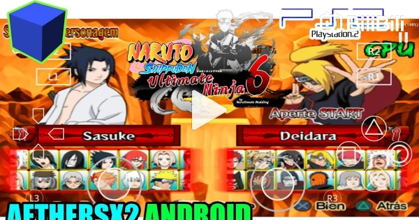 Naruto Shippuden Ultimate Ninja 5 SAVE DATA AETHERSX2 PS2 ANDROID 
