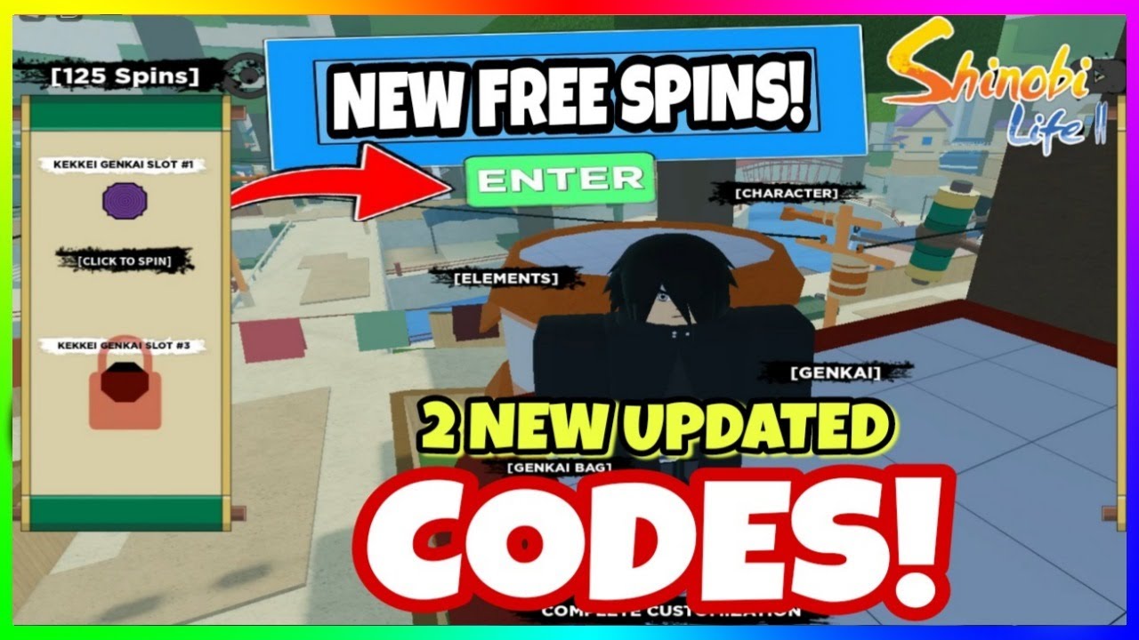 ALL NEW *FREE SECRET SPINS* UPDATE CODES in SHINDO LIFE CODES