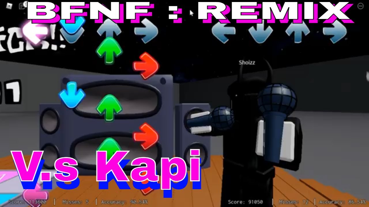 Roblox V.s Kapi Full Week [BFNF : REMIX] - BiliBili