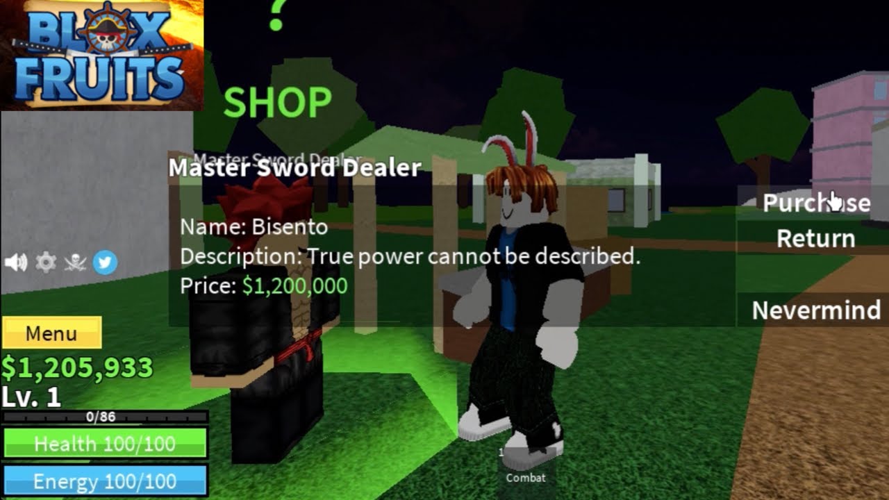 Lvl1 Noob Get$1200000 Buys Bisento But.., Roblox