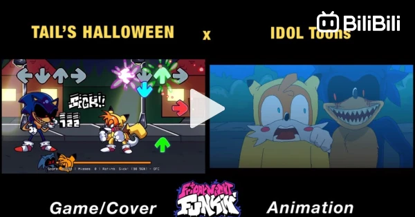 Tails Halloween 360° vs Sonic EXE Friday Night Funkin POV - BiliBili