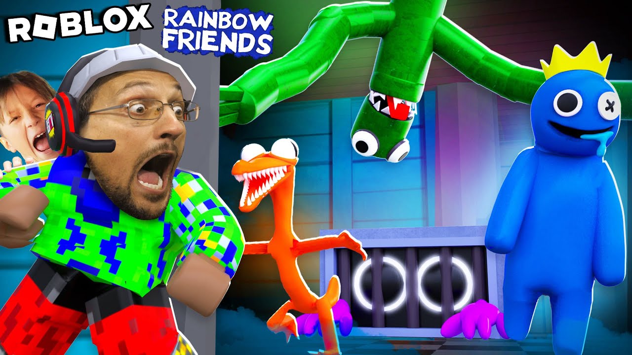 Roblox Rainbow Friends 🌈 Chapter 2 Knock-Off! (FGTeeV Teleport Glitches) -  BiliBili