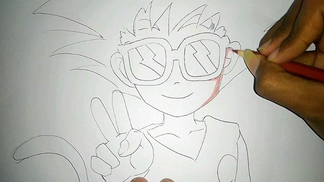 How to Draw Goku Ultra Instinct - [Dragon Ball Super] - BiliBili