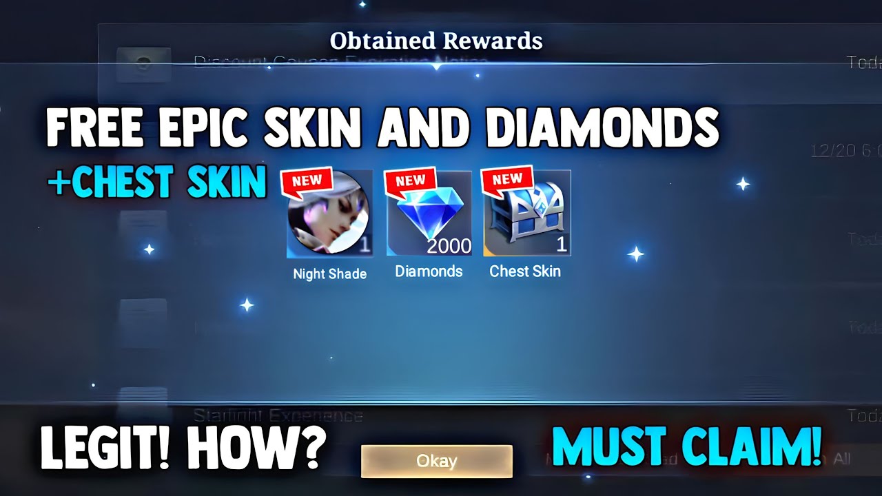 mobile legends free skin and diamonds / X