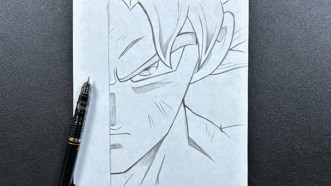 How to Draw Goku Ultra Instinct - [Dragon Ball Super] - BiliBili