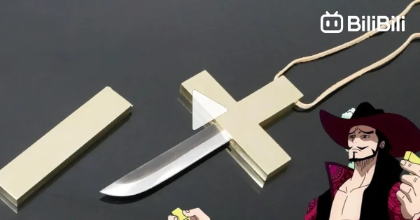 Mihawk's knife from cardboard!! (check my yt for the tutorial) #trendi, Mihawk Vs Zoro