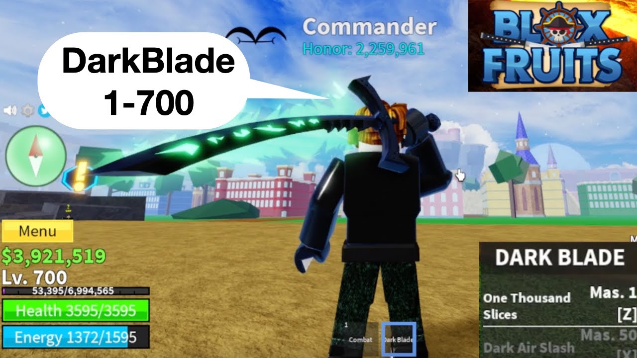 Lvl1 Noob gets DARK BLADE, Reaches 2nd Sea, Roblox