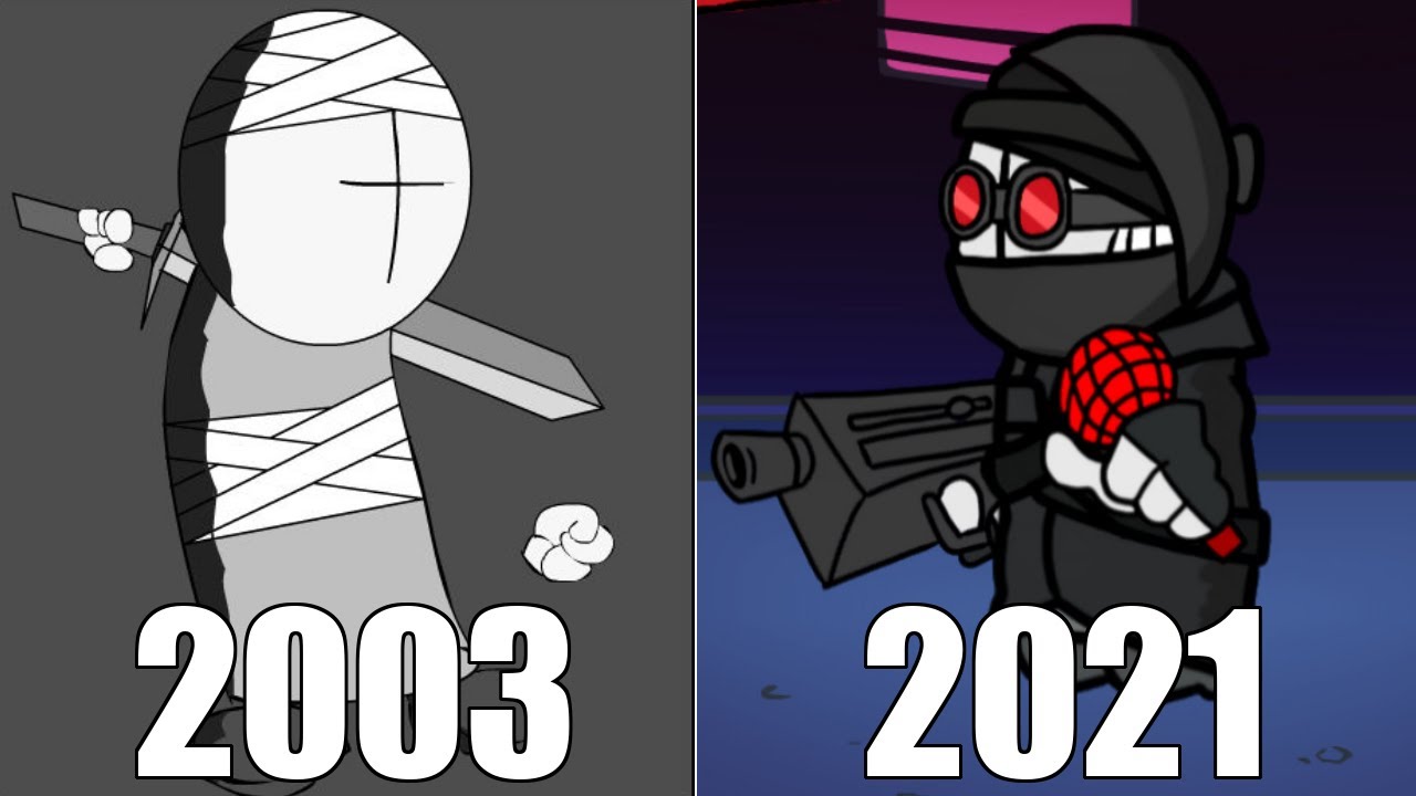 Evolution of Game Over Screen in Madness Combat Games [2003-2021] 