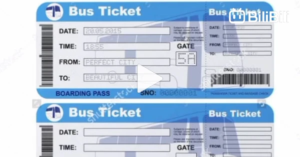blank bus ticket