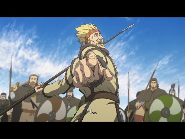 VINLAND SAGA DUBLADO - THORFINN VS THORKELL Vinland Saga teve