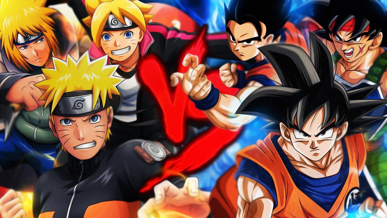 7 Minutoz – Goku, Gohan e Bardock VS. Naruto, Boruto e Minato