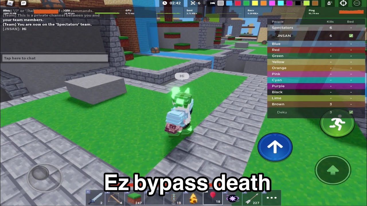 I caught a HACKER Streaming on Roblox Bedwars LIVE - BiliBili