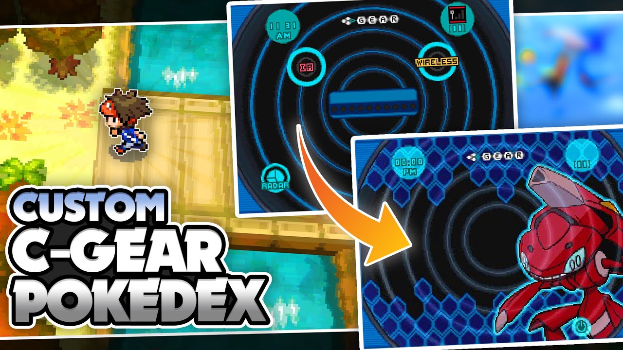 Tutorial: How to change C-Gear & Pokedex skins in Generation 5