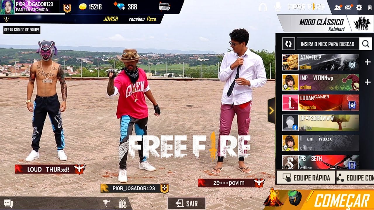 FREE FIRE BATTLEGROUNDS NA VIDA REAL 3 