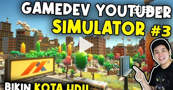 LANJUTIN GAME COLLAB GAMEDEV R SIMULATOR SAMPE RILIS ANDROID!! -  Gamedev Tuber Simulator #3 - BiliBili