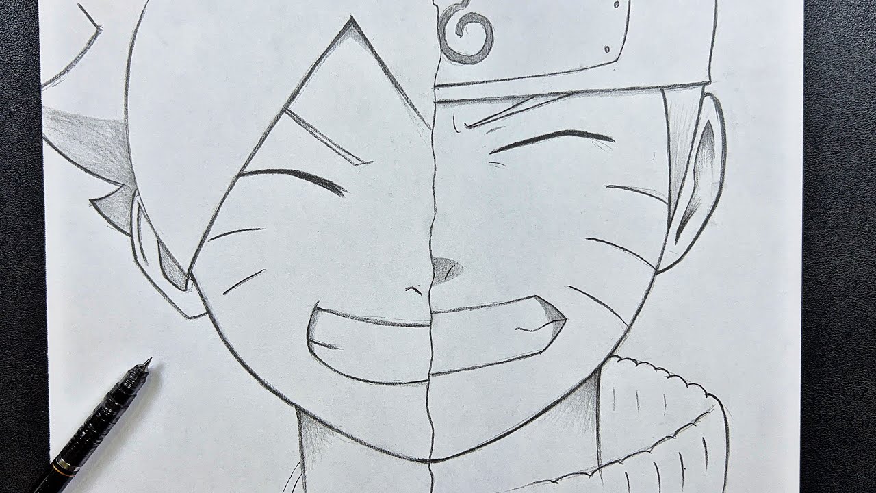 Boruto ,drawing  Anime sketch, Naruto drawings, Naruto sketch drawing