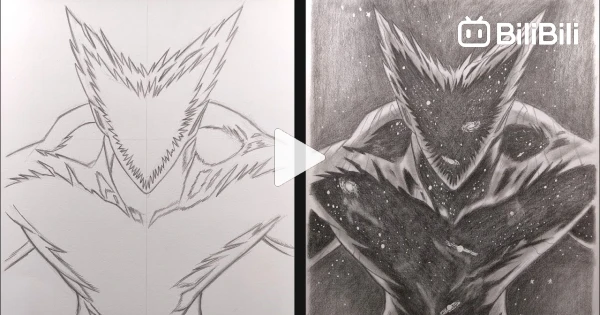 How to draw SAITAMA vs GAROU COSMOS Fanart step by step #1 