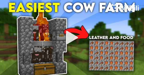 minecraft cow farm