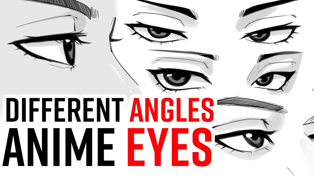 How to draw anime eyes front view  different styles ages male and female  eyes  Mary Li Art