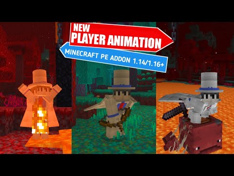 New Player Animation Addon for Minecraft