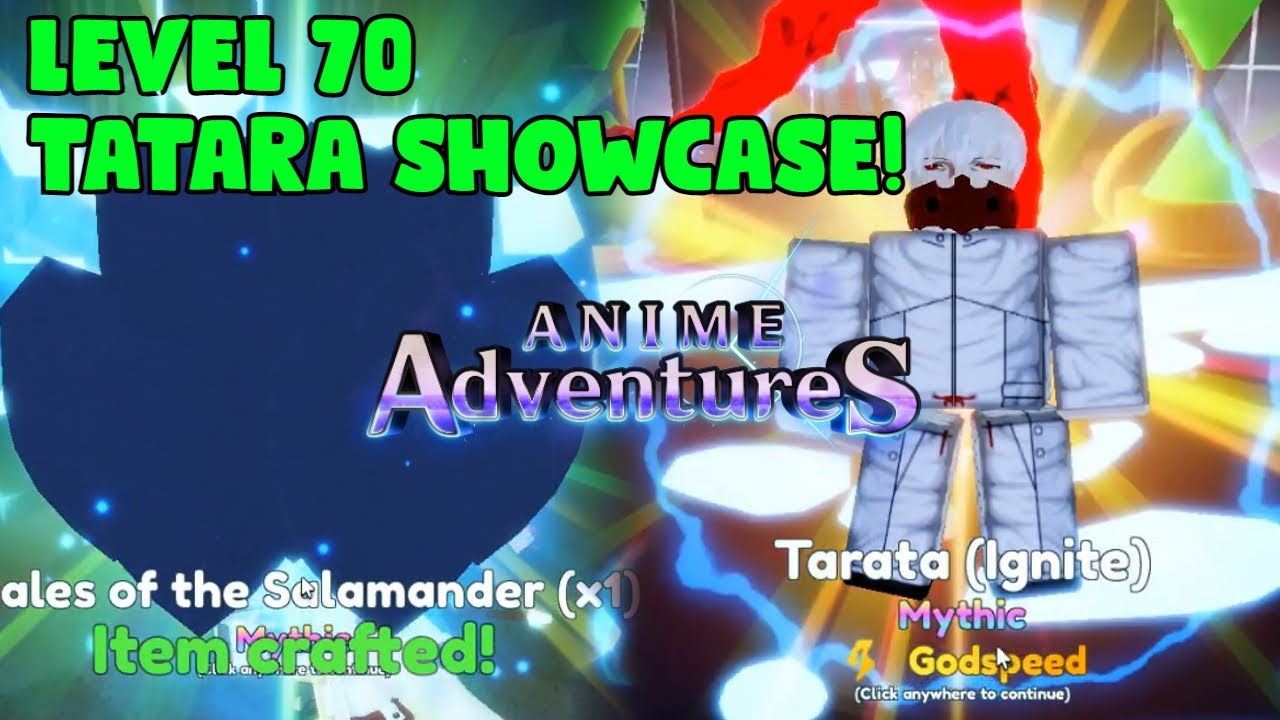 tarata anime adventure evolved show case｜TikTok Search
