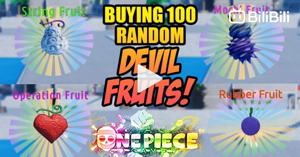 Spinning 500 Random Devil Fruits in Anime Fruit Simulator - BiliBili