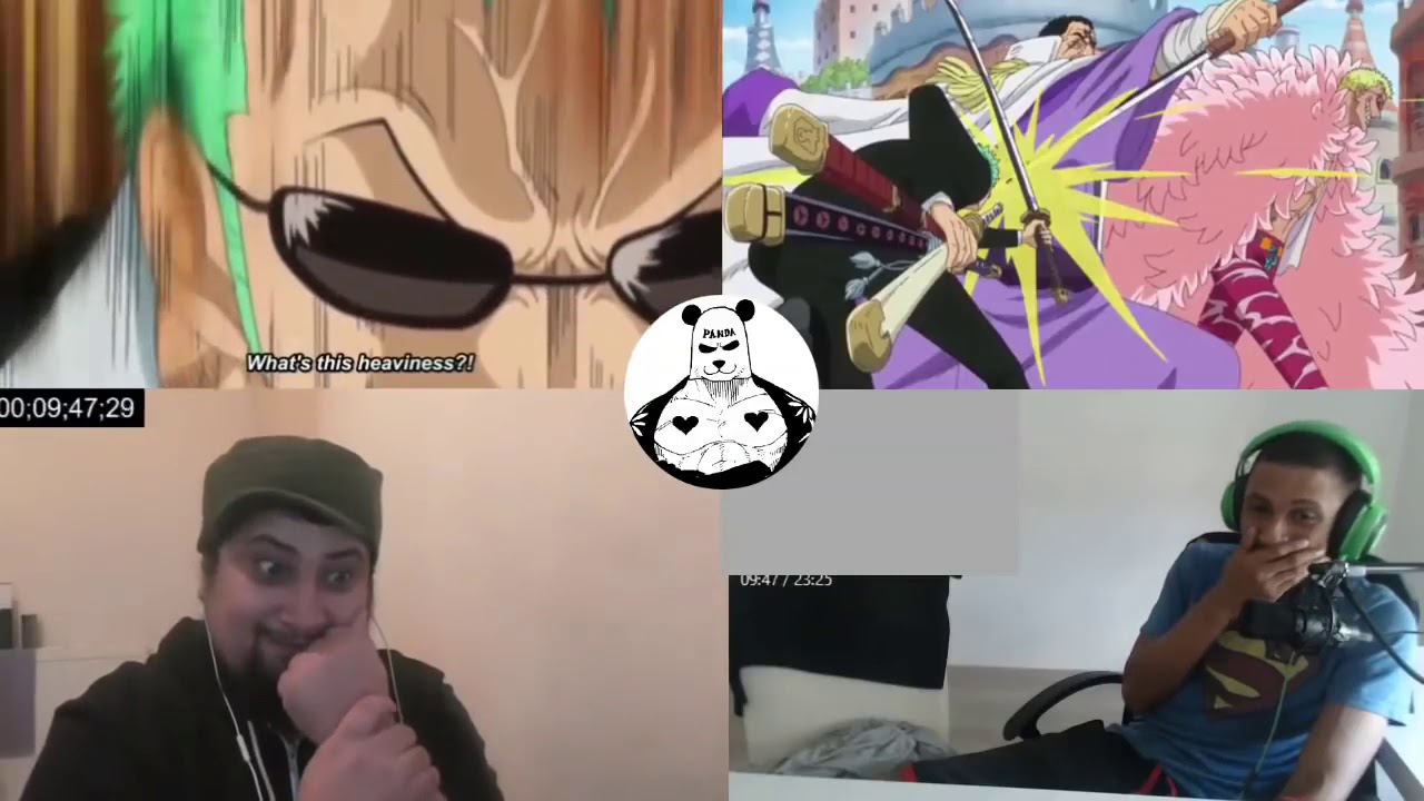 Fujitora vs Doflamingo vs Law reaction mashup 